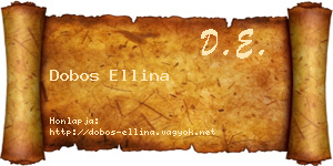 Dobos Ellina névjegykártya